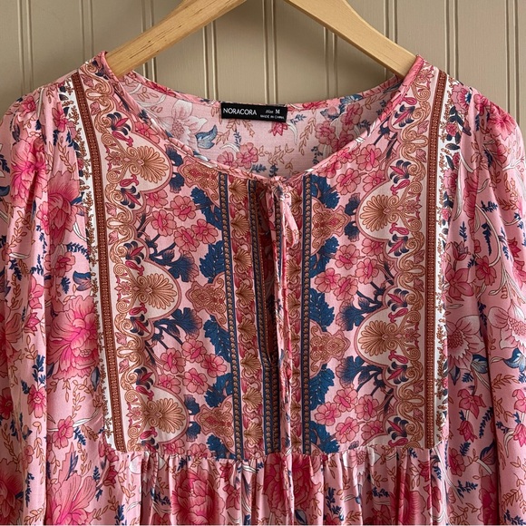 Noracora Boho Peasant Cottage Fairy Dress Women’s Size Medium - Picture 4 of 8